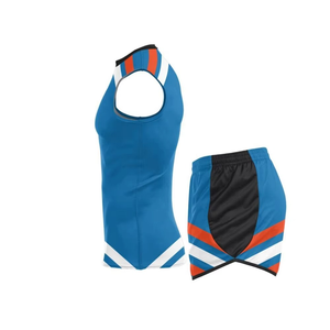 Custom 7v7 Football Uniform Striped Design <b>Compression</b> Jersey <b>Shorts</b> Set Sublimated Teamwear OEM - Product Image 3