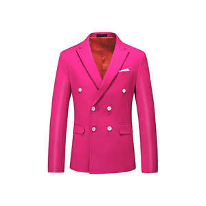 Blazer Elegante y Moderno de Alta Calidad, Personalizado OEM, para Hombre, de Algodón, Corte Entallado, Cierre de un Botón, Antiarrugas, Transpirable, para Bodas y Fiestas - Product Image 1