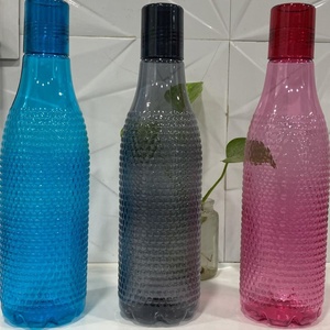 Popular sin BPA 1000ml botella de agua de plástico cuadrada de grado alimenticio apto para viajes hecho en La India botella deportiva motivacional - Product Image 4