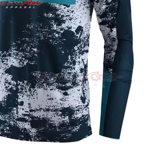 Unisex Langarm Winddichtes Motorrad-Trikot Sublimationsdruck Schnelltrocknend 120g Polyester Rennshirt Für Alle Jahreszeiten Geeignet - Product Image 3