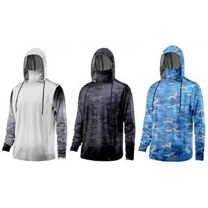 Masque frontal d'été en soie glacée imprimée, ultra-fin, respirant, séchage rapide, protection solaire UPF 50, 100 % polyester, fabriqué en usine OEM - Product Image 1