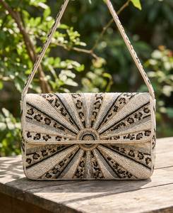 Handcrafted Designer <b>Storage</b> Bag <b>Seed</b> Beaded Handbag Evening Clutch Purse Women Shoulder Bag Fashion Party Wedding Crossbody Bag - Product Image 6