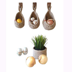 Estante de Pared Redondo de Yute Artesanal con Patrón Vertical Art Deco y Tema Floral para Decoración del Hogar y Regalo de Inauguración - Product Image 6