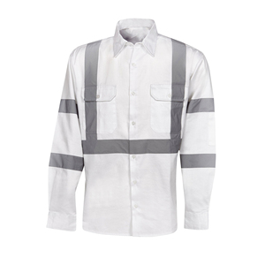 Vêtements de sécurité réfléchissants 100% coton, manches longues, ignifuges, résistants aux flammes, chemise FRC ignifuge pour soudeurs, vente chaude - Product Image 4