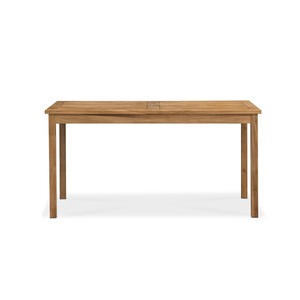 Mesa de Comedor Rectangular Hecha de Madera de Teca Sólida, Duradera, Ecológica, Diseño Moderno para Exteriores, para Patio, Jardín, Restaurante, Resort - Product Image 2