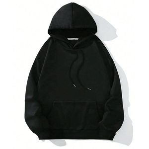 Sweat-shirts à capuche oversize unis de haute qualité avec impression en relief, couleurs personnalisées, en coton mélangé, impression en relief personnalisée, pour hommes - Product Image 1