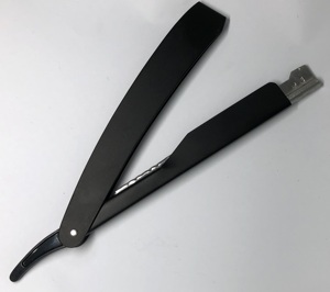 มีดโกนหนวดตรงแบบมืออาชีพ ทำจากสแตนเลส พร้อมด้ามจับเหล็ก - Product Image 4