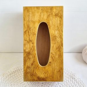 Aura Style - Dispensador de pañuelos de madera clásico y ecológico, organizador elegante para el hogar, artesanía atemporal, soporte de lujo para pañuelos, decoración premium para mesa - Product Image 6