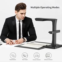 CZUR 书籍扫描仪 ET18 Pro USB 供电 多操作系统 LED 显示屏 智能应用，可定制徽标 (OEM/ODM) 云存储和存储卡存储