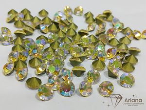 Piedras de Cristal Chaton con Reverso Puntiagudo ARIANA, Color Jonquil Shimmer Light, Topaz Colorado Shimmer, Sun Shimmer, Smoked Topaz Shimmer - Product Image 1