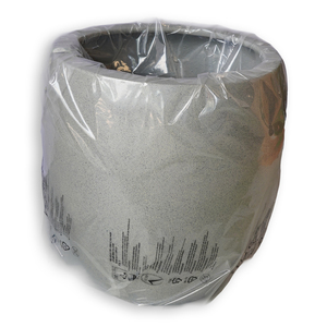 ALMELO Ensemble de 5 pots de fleurs légers de 5 L, résistants aux intempéries, écologiques, design minimaliste, en fibre de verre, ronds - Product Image 5