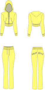 Conjunto Deportivo Personalizado para Mujer con Bordado y Diseño Desgastado, Pantalones Acampanados, con Logotipo - Product Image 6