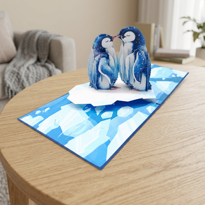 Pop-Up Greeting <b>Card</b> Paper Cutting Offset Printing Art Paper Viet-craft Handmade Luxury Animal-Themed <b>Thank</b> <b>You</b> Gift Christmas - Product Image 3