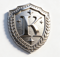 Badges métalliques personnalisés, épingles à chapeau en métal plaqué or/argent, badges émaillés avec attaches à vis, logo personnalisé pour souvenirs et objets de collection