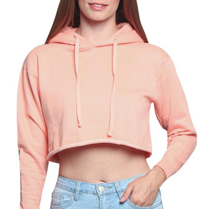 Fournisseur direct d'usine, sweat-shirt à manches longues et à capuche pour femmes, nouvelle arrivée, vêtements d'été pour femmes, sweat-shirts à capuche courts en vente - Product Image 1