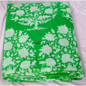 งานฝีมือทำมือ เป็นมิตรกับสิ่งแวดล้อม ผ้าฝ้ายแท้ 100% ระบายอากาศได้ดี แห้งเร็ว น้ำหนักเบา สำหรับเด็กผู้หญิงและผู้หญิง ลายพิมพ์บล็อกด้วยมือแบบอินเดีย ดีไซน์สวยงาม - Product Image 4