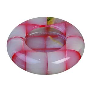 Modern Luxury High-End Design <b>Ashtray</b> Natural Marble Decoration New Style Patchwork Pink Onyx <b>Ashtray</b> - Product Image 1