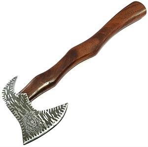 Heavy Duty Hand-Forged Carbon Steel Industrial Grade Splitting Axe Wood <b>Handle</b> | Tomahawks Design 4in/3in Cutting Edge for - Product Image 2