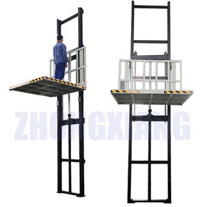 ZHONGXIANG SJD nuevo 500kg elevador de carga hidráulico montado en la pared elevador de almacén Control remoto eléctrico elevación de mesa personalizada - Product Image 1