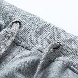 Pantalones de chándal deportivos ajustados de cintura media para hombre OEM/ODM, pantalones de chándal de lana de algodón personalizables con patrón recto, pantalones Cargo - Product Image 5