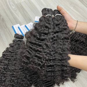 Cheveux crus vierges birmans bouclés 100% du Viet Nam aucun extensions de cheveux de vente chaude de hangar - Product Image 4