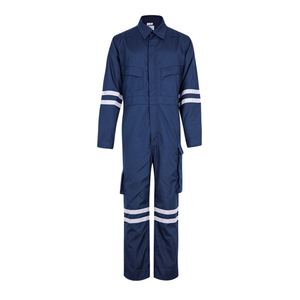 Hi Vis Polyester Workwear Coverall for Men-Reflective Safety Uniform Industrial Work <b>Scrubs</b> utility coveralls bulk manufacturer - Product Image 1