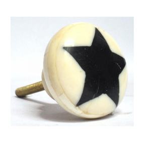 ลูกบิดตู้ทำจากเรซิ่นสีดำและสีขาวทรงกลมแบบทันสมัยลูกบิดประตูตู้เสื้อผ้าแบบดึงลิ้นชักตกแต่งบ้าน - Product Image 5