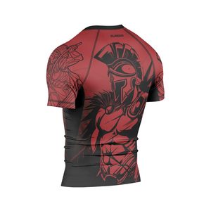 OEM Custom Unisex Rashguard UPF 50 Sublimation UV Protection Performance Fabric Breathable <b>Compression</b> Wholesale OEM Wholesale - Product Image 5