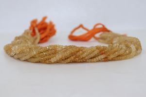 Cuentas Redondas Facetadas de Calidad AAA de 3-4 mm, Aguamarina Amarilla Natural en Tonos Degradados, Peso Personalizable, Tienda de Gemas Indias para Joyería - Product Image 3