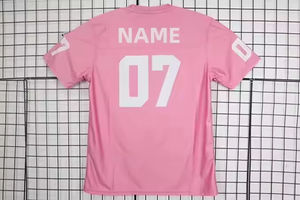 Camiseta de fútbol americano personalizada de fábrica, versión jugador, barata, estilo retro, con estampado de malla. - Product Image 6