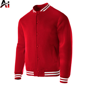 Veste universitaire pour hommes en gros d'usine, couleur personnalisée, style baseball, streetwear, vêtements d'extérieur, OEM - Product Image 5