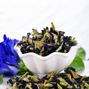 Certified Organic Butterfly Pea Flower Vietnam Deep Blue Whole Flower <b>Beverage</b> & Food Grade Non-GMO Gluten-Free Bulk Free Sample - Product Image 1