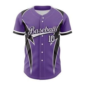 Uniforme de Béisbol Personalizado 2026, Jersey de Béisbol para Adultos, Teñido Liso, OEM, Alta Calidad, Secado Rápido, Transpirable, Tallas Grandes, Logotipo Personalizado - Product Image 1