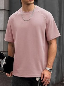 Camiseta Oversize de Algodón Pesado para Hombre, Ajuste Holgado con Hombros Caídos, Camiseta Lisa, Ropa Urbana, Fabricante de Ropa - Product Image 3