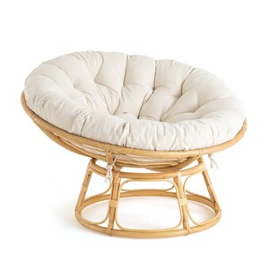 <b>Cane</b> wood furniture eco friendly rattan patio papasan swivel <b>chair</b> set handcrafted egg <b>chairs</b> - Product Image 2