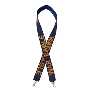 Correa de Repuesto para Bolso Bordada con Cuentas en Azul Marino y Naranja Auburn War Eagle, Correa Desmontable para Bolso de Mano, Fabricación OEM - Product Image 5