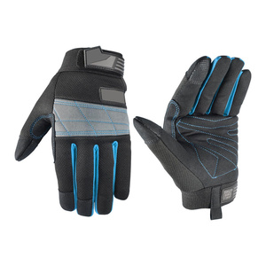 Custom Logo Reinforced Synthetic Leather Amara Mechanical Gloves Anti Vibration Heavy Duty Cut Resistant Work Safety Gloves - Product Image 5