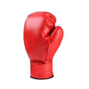 Guantes de Boxeo de Piel Sintética PU Impermeables con Logotipo Personalizado, con Cierre de Velcro y Cordones, para Entrenamiento de Sparring de Muay Thai para Adultos, 10oz 16oz - Product Image 1