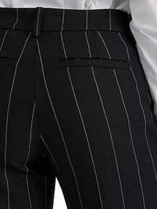 Pantalones Casuales de Cintura Media para Mujer, de Lona, Lavado Ácido, Cierre de Botones, Transpirables, Ligeros, para Oficina, Trabajo, Suministro Directo de Fábrica - Product Image 3