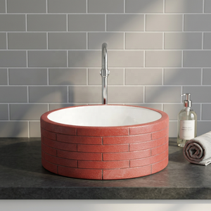 Modern Round Ceramic <b>Table</b> Top Hand Wash Basin With <b>Lifetime</b> Warranty For Hospitals And Basements - Product Image 3