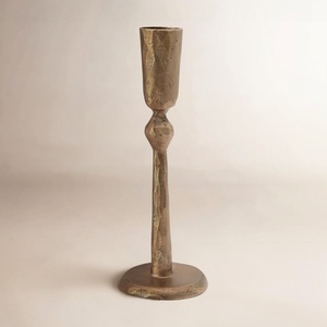 Rustic Hammered Bronze Taper <b>Candle</b> Holder Hand Forged Antique Style For Vintage Home Decor High Quality Metal HandiCrafts - Product Image 1