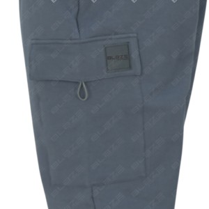 Jogging de sport pour homme en coton fuselé gris foncé avec logo personnalisé, style hip-hop, légers, avec poignets élastiques et fermeture éclair - Product Image 6