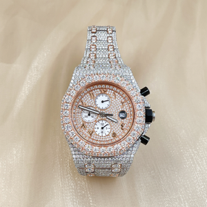 Montres de Luxe Automatiques Mécaniques de Créateurs en Gros pour Hommes et Femmes, Serties de Moissanite VVS Couleur D, en Acier Inoxydable Tendance - Product Image 3