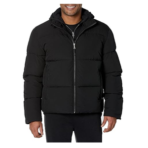 Veste matelassée à capuche unisexe surdimensionnée pour l'hiver, 100% nylon, col montant, rembourrage en coton - Product Image 1