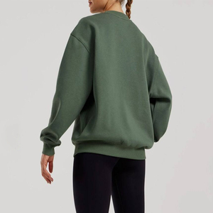 High Quality OEM Embroidered Custom Logo Women's Fleece <b>Sweatshirt</b> Oversize <b>Gym</b> Workout Wholesale Streetwear & Winter <b>Sweatshirt</b> - Product Image 2