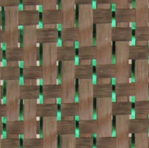 Tissu en fibre de carbone à paillettes vertes - Product Image 2