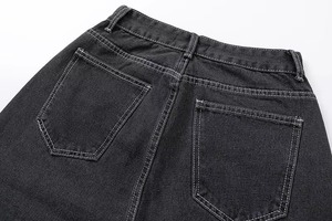 Jeans de Mezclilla Tejidos Holgados para Hombre, Casuales, Transpirables, Ecológicos, Impermeables, Resistentes al Viento, para Verano, Otoño e Invierno, en Colores Oscuros y Claros - Product Image 3