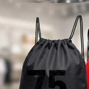 Unisex Drawstring <b>Backpack</b> String Bags Custom Red Number Print Gym Drawstring Bag Sportswear Drawstring Bags 75 28 - Product Image 3