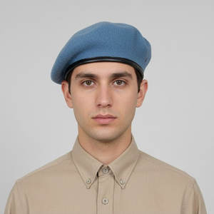 Wholesale Custom Genuine German <b>Marines</b> Beret Outdoor Wool Striped Breathable All Seasons Hat Suppliers - Product Image 1