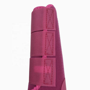 Botte de protection sportive en néoprène rose pour jambes de cheval, personnalisable - Utilisation en compétition et en écurie - Product Image 2